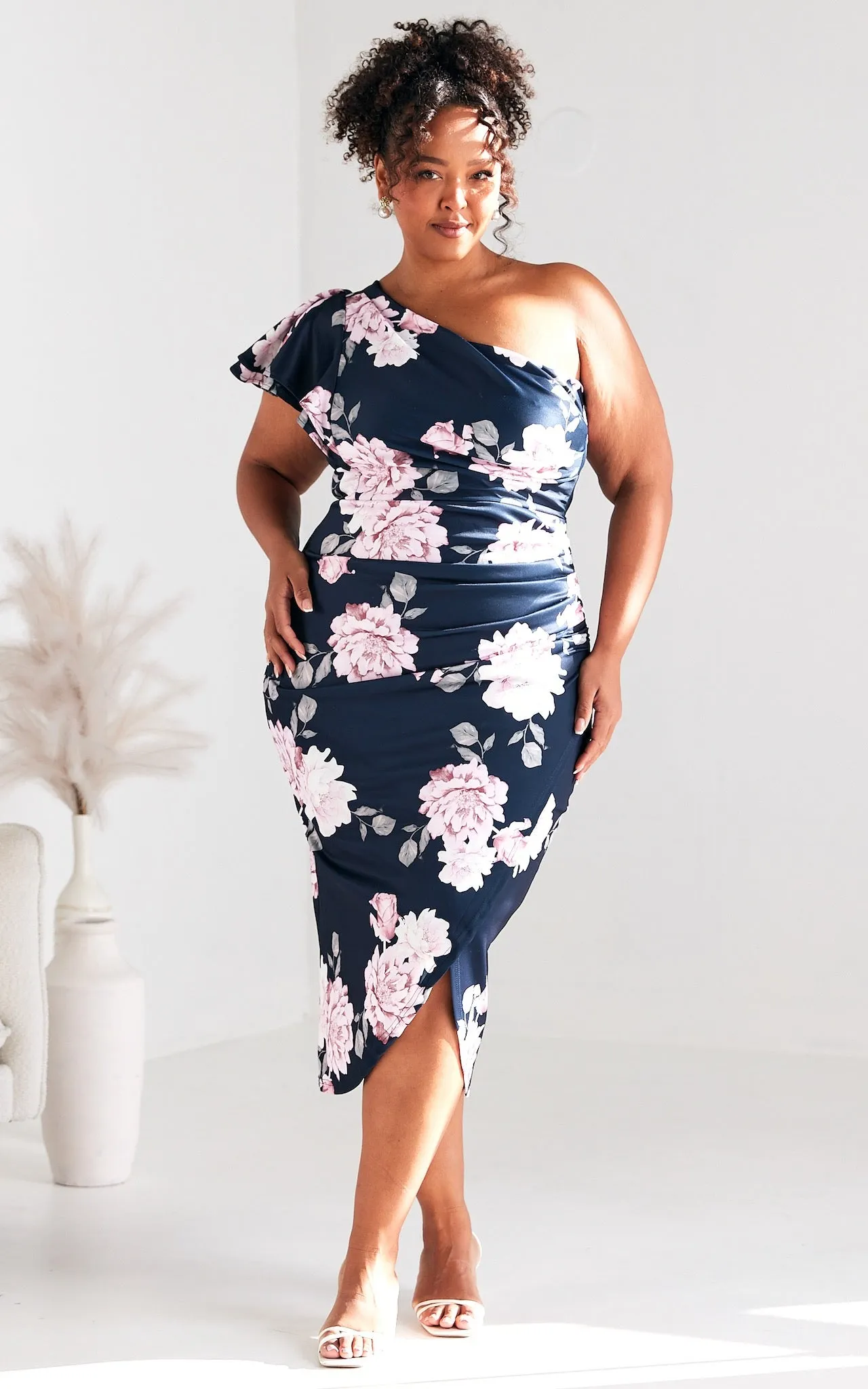 Jace Midi Dress - Navy Floral