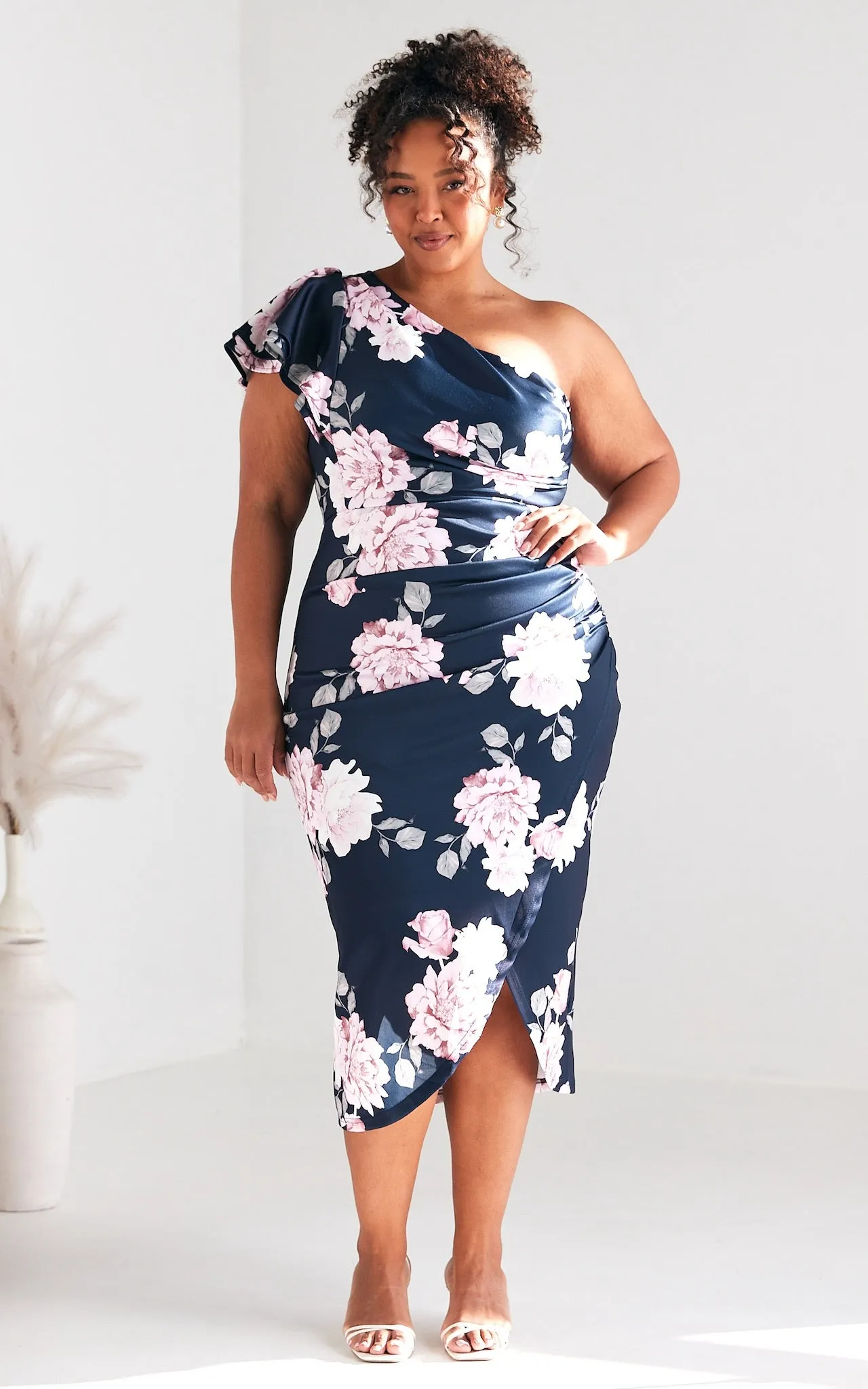 Jace Midi Dress - Navy Floral