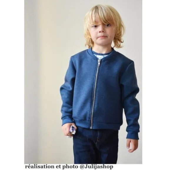 JULES Sweat Bomber - 3-12Y - PDF Sewing Pattern