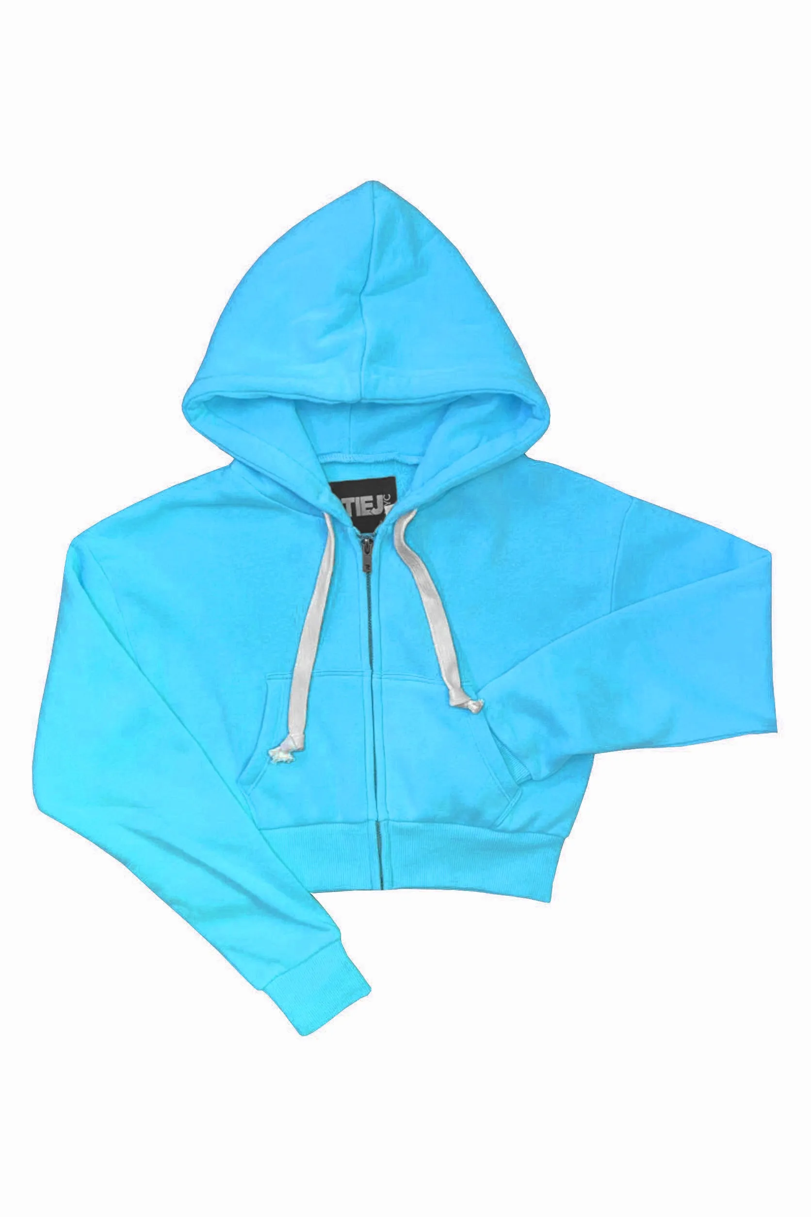 JUNIOR DYLAN ZIP CROP HOODIE - FINAL SALE