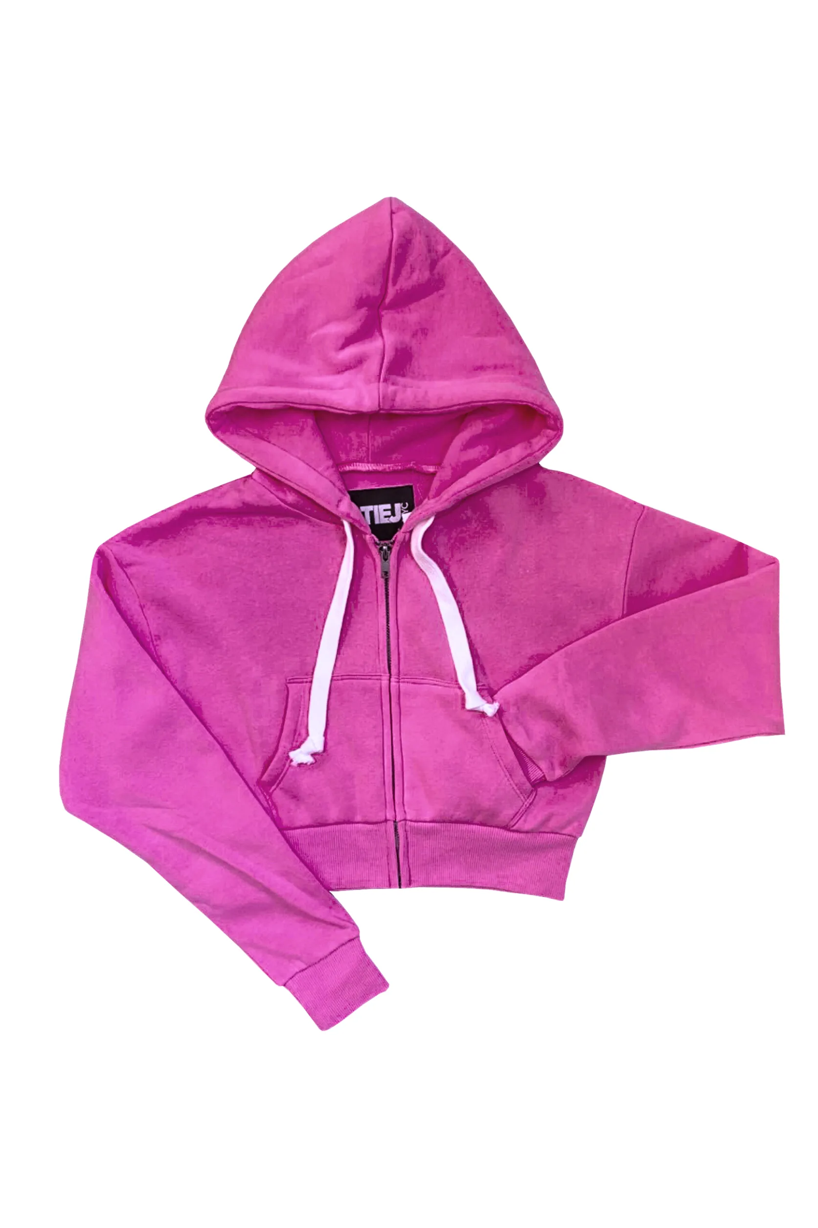 JUNIOR DYLAN ZIP CROP HOODIE - FINAL SALE