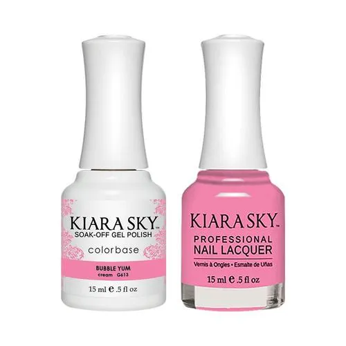 Kiara Sky Classic Gel & Polish Duo - 613 Bubble Gum