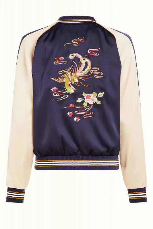 King Louie bomber jacket monka evening blue