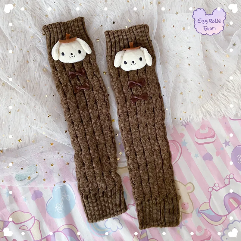 Kitty Purple Devil Melody Cinnamon Dog Winter Arm Leg Warmers