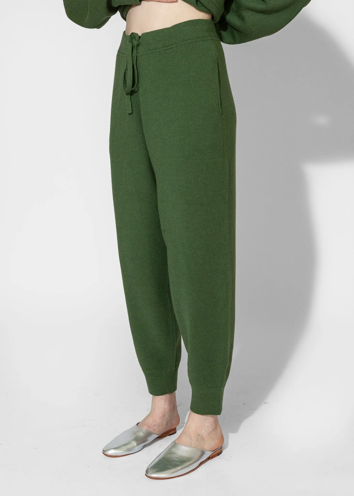 Knit Sweatpants in Pine