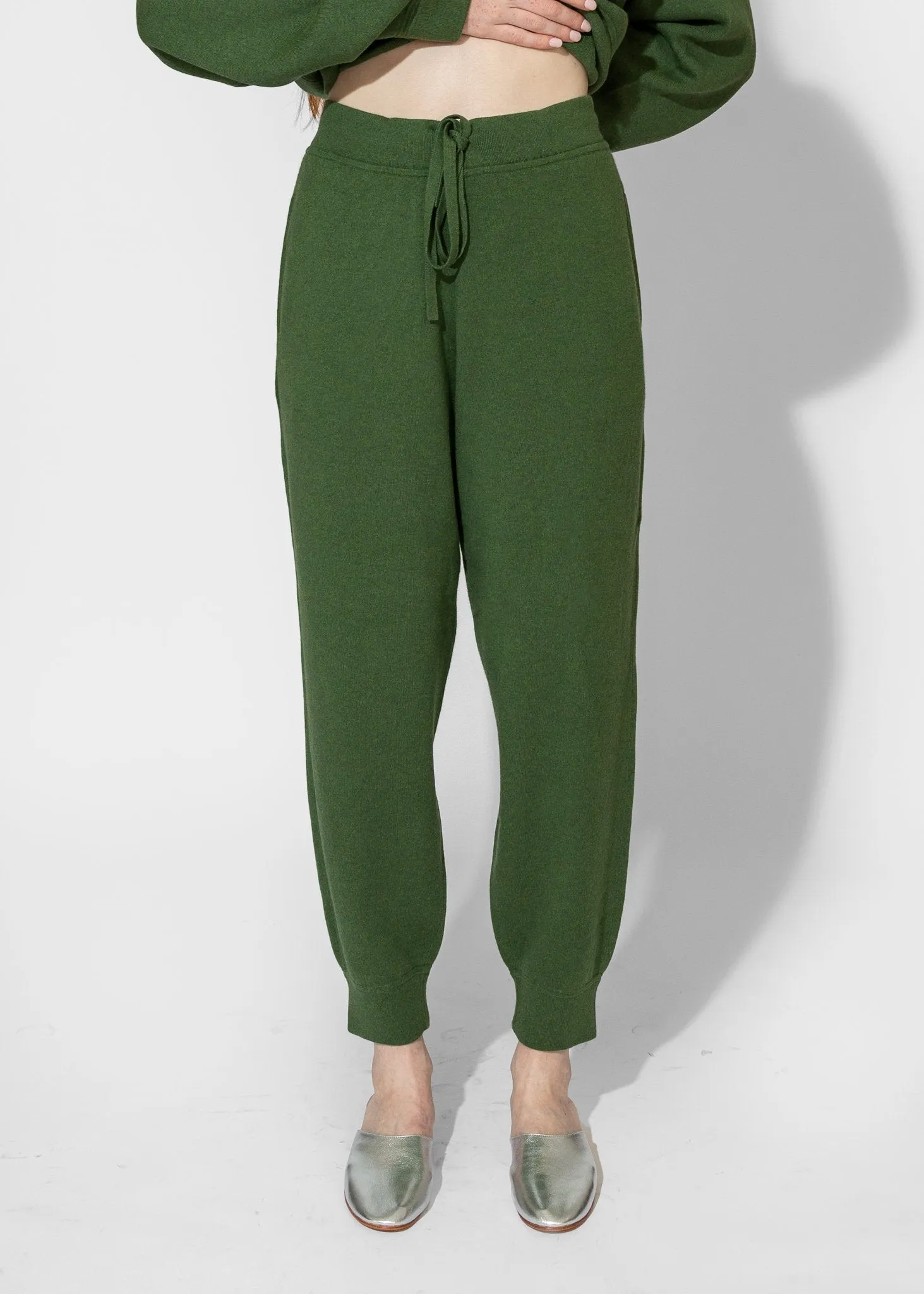 Knit Sweatpants in Pine