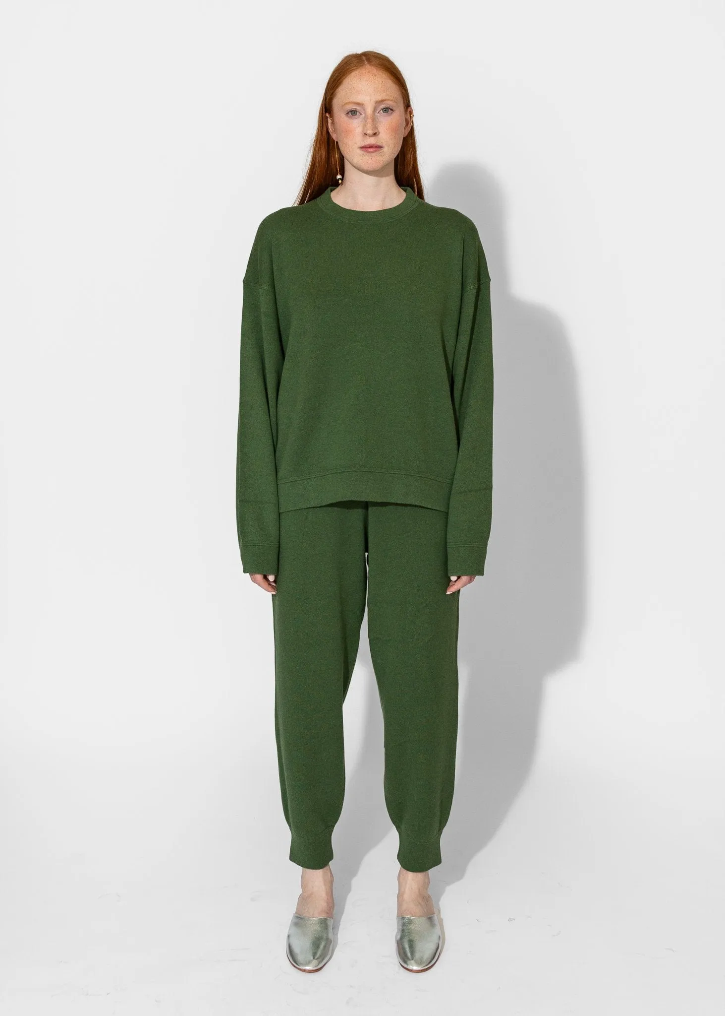 Knit Sweatpants in Pine