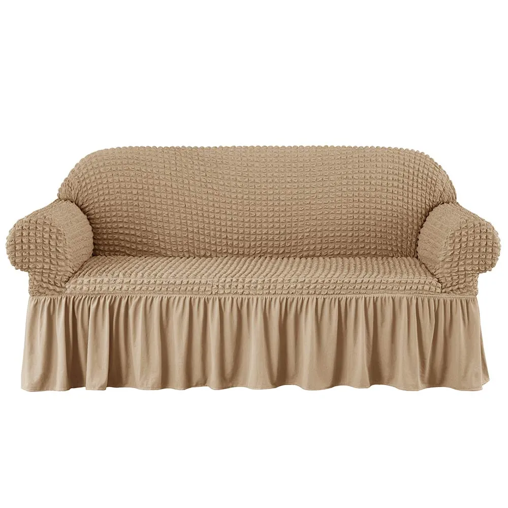 Kourtney Skirt Style Stretch Sofa Slipcover