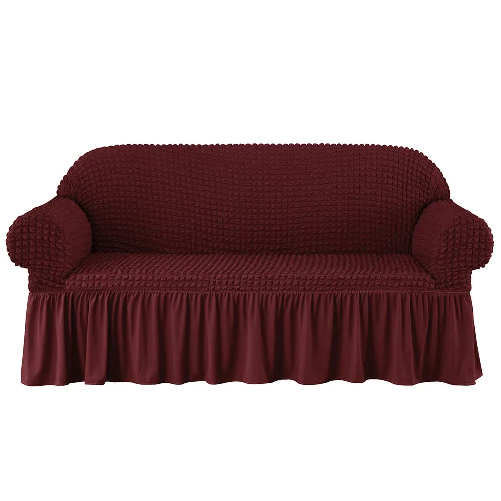 Kourtney Skirt Style Stretch Sofa Slipcover