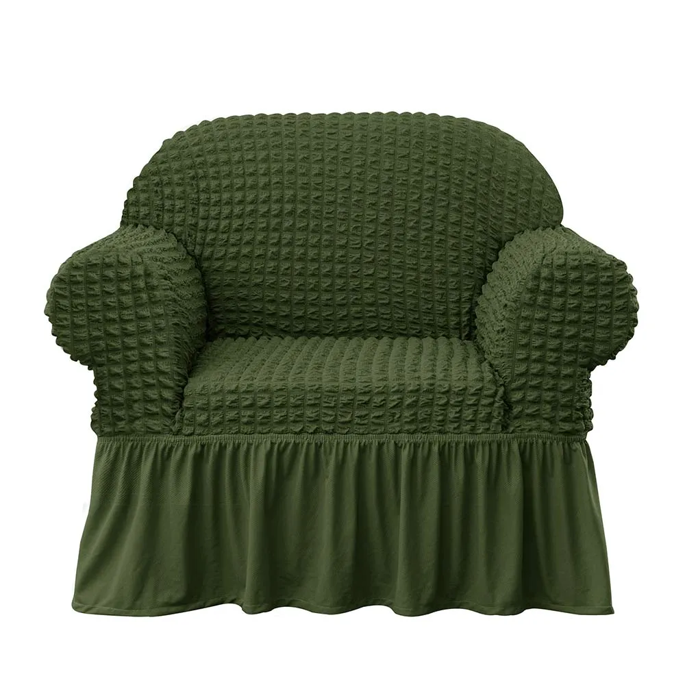 Kourtney Skirt Style Stretch Sofa Slipcover