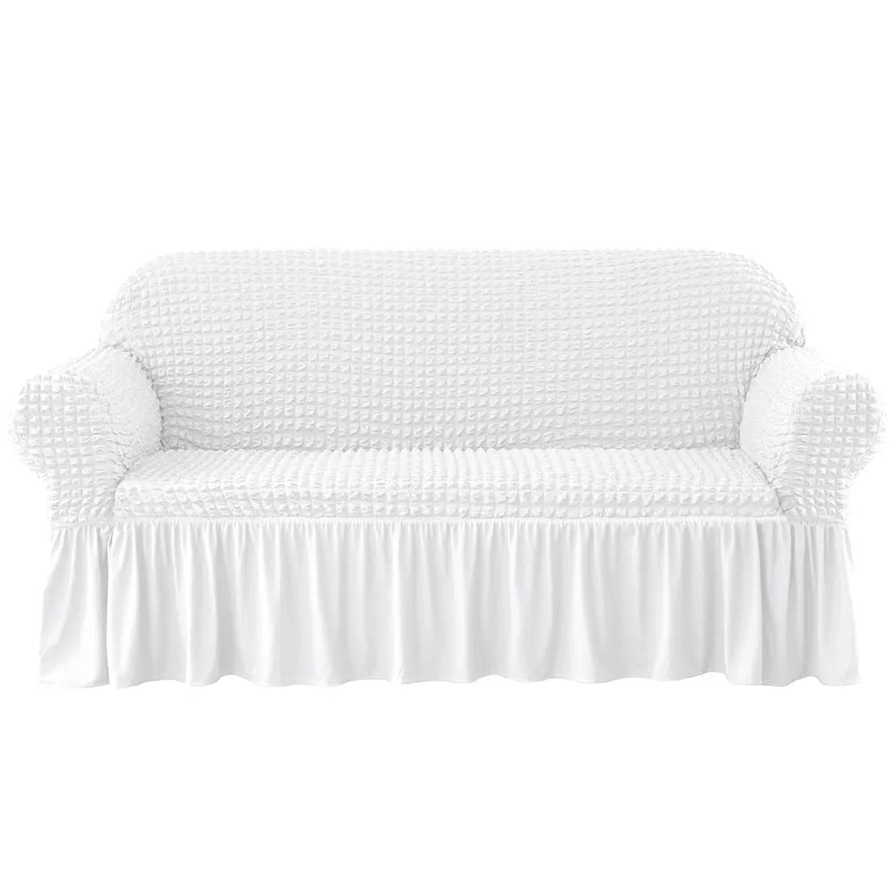 Kourtney Skirt Style Stretch Sofa Slipcover