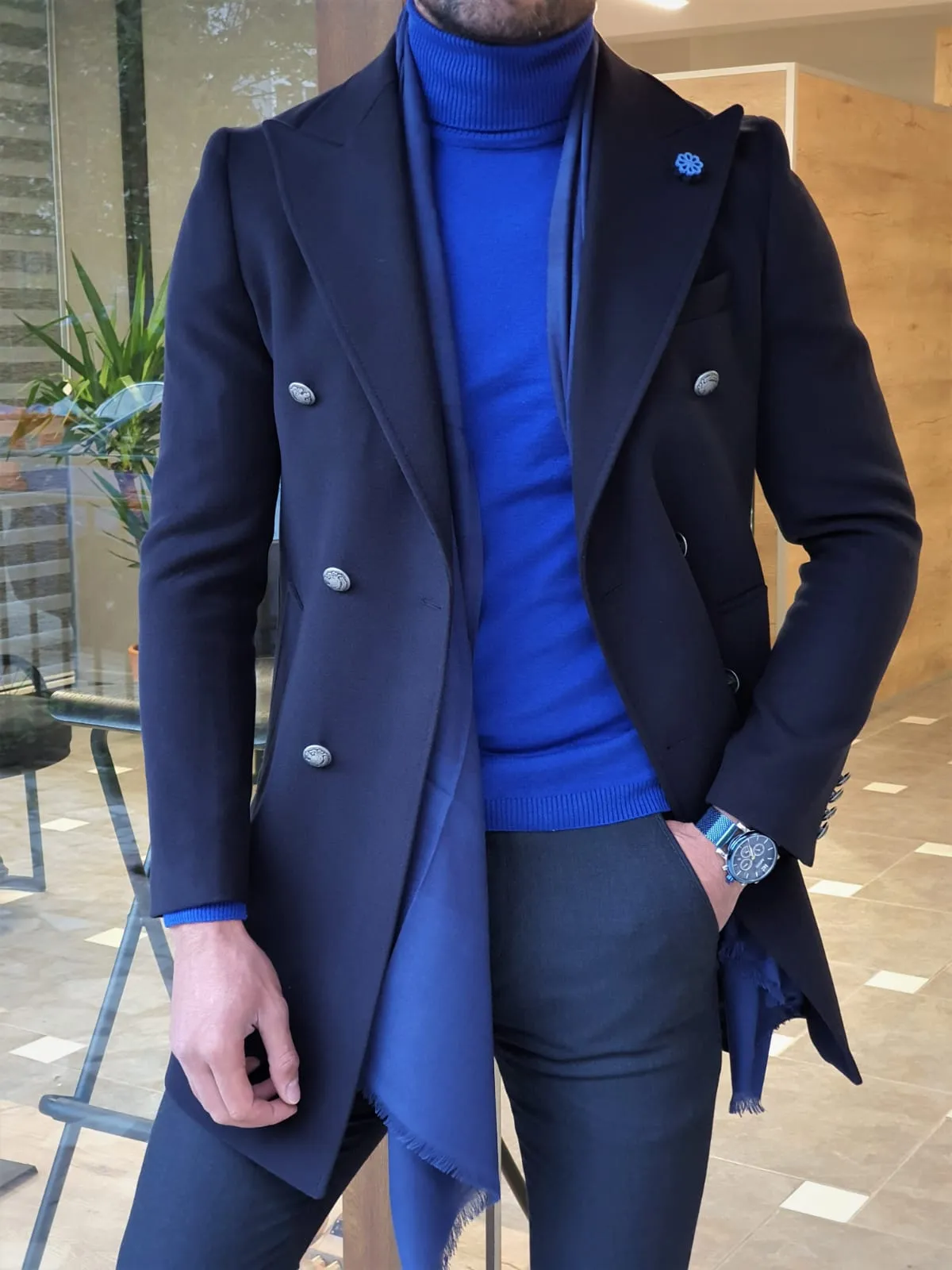 Lexico NavyBlue Coat