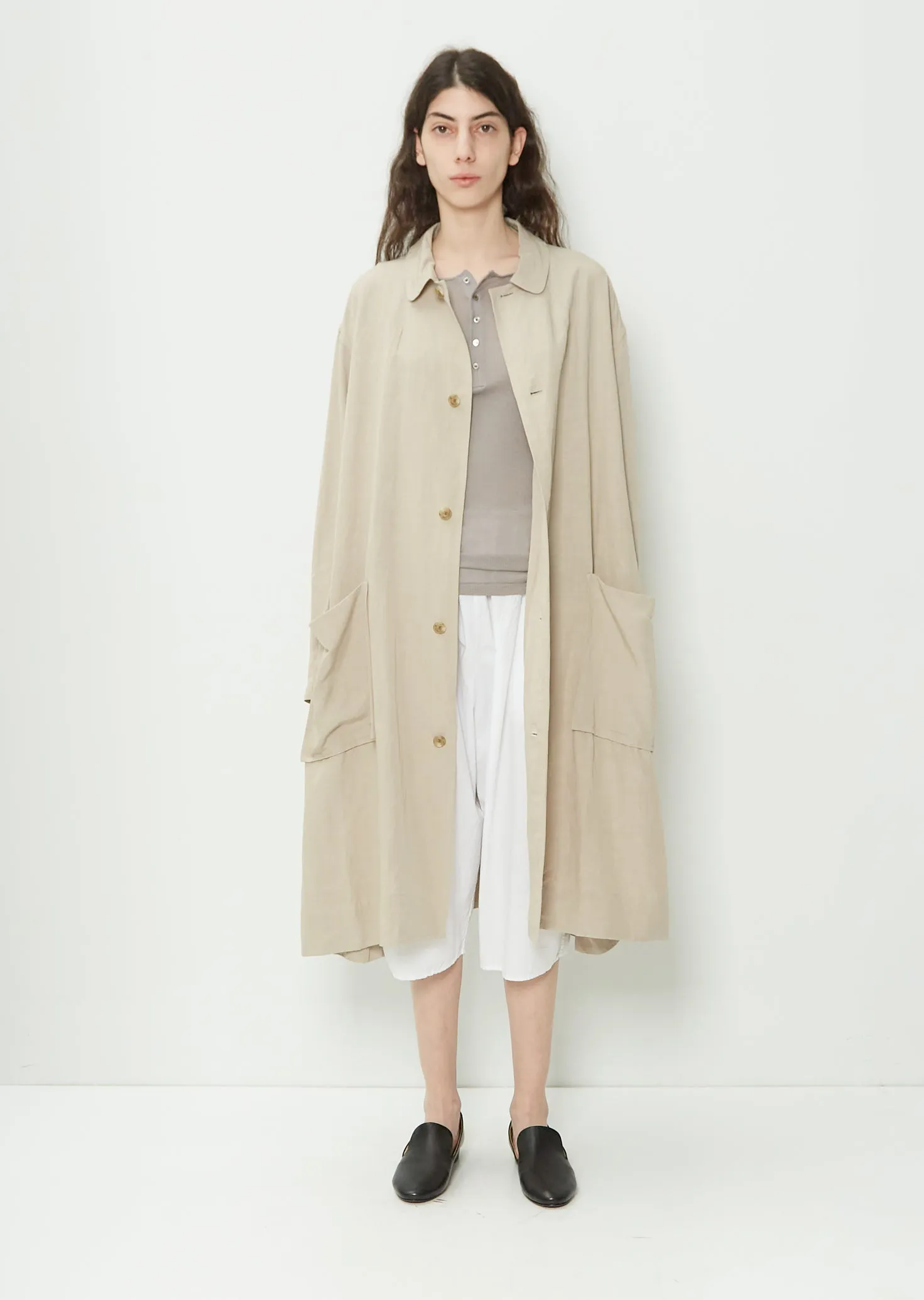 Linen Blend Overcoat