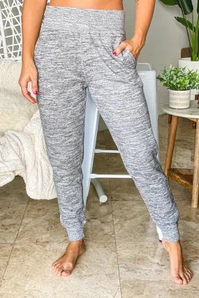 Marled Charcoal Sweatpants