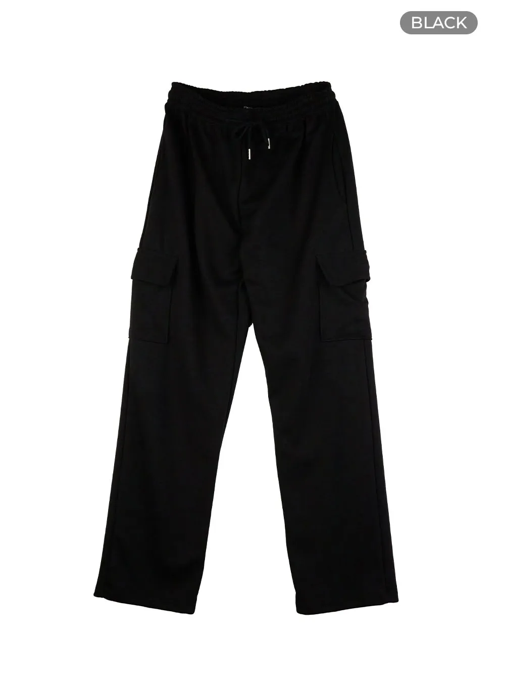 Men's Cargo Sweatpants (Black) IG416