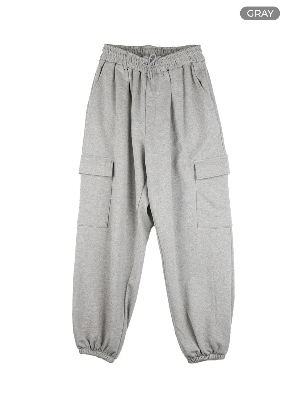 Men's Cotton Cargo Sweatpants IG402