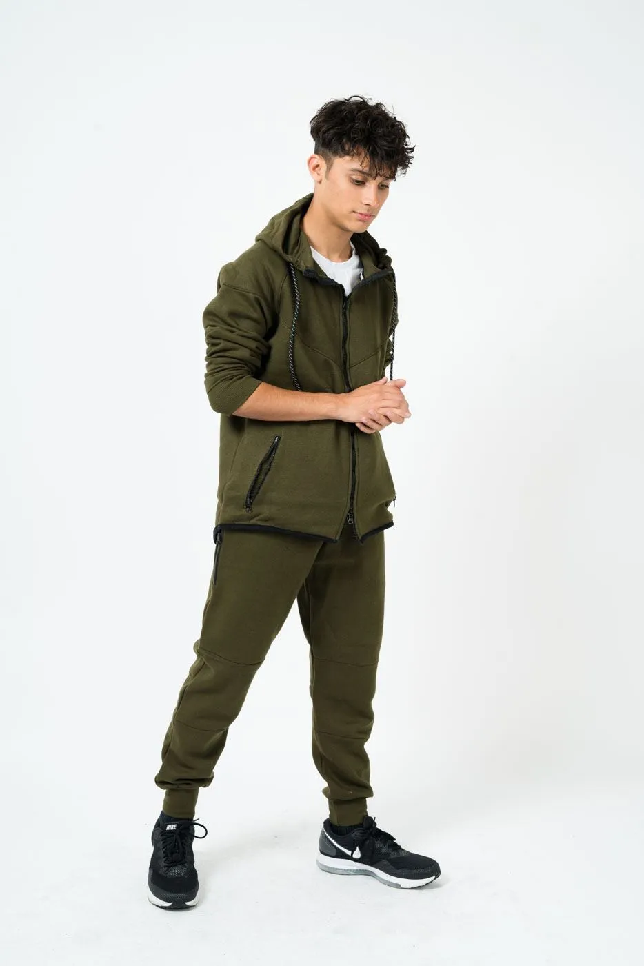 Mens Diagonal Stitching Tracksuit