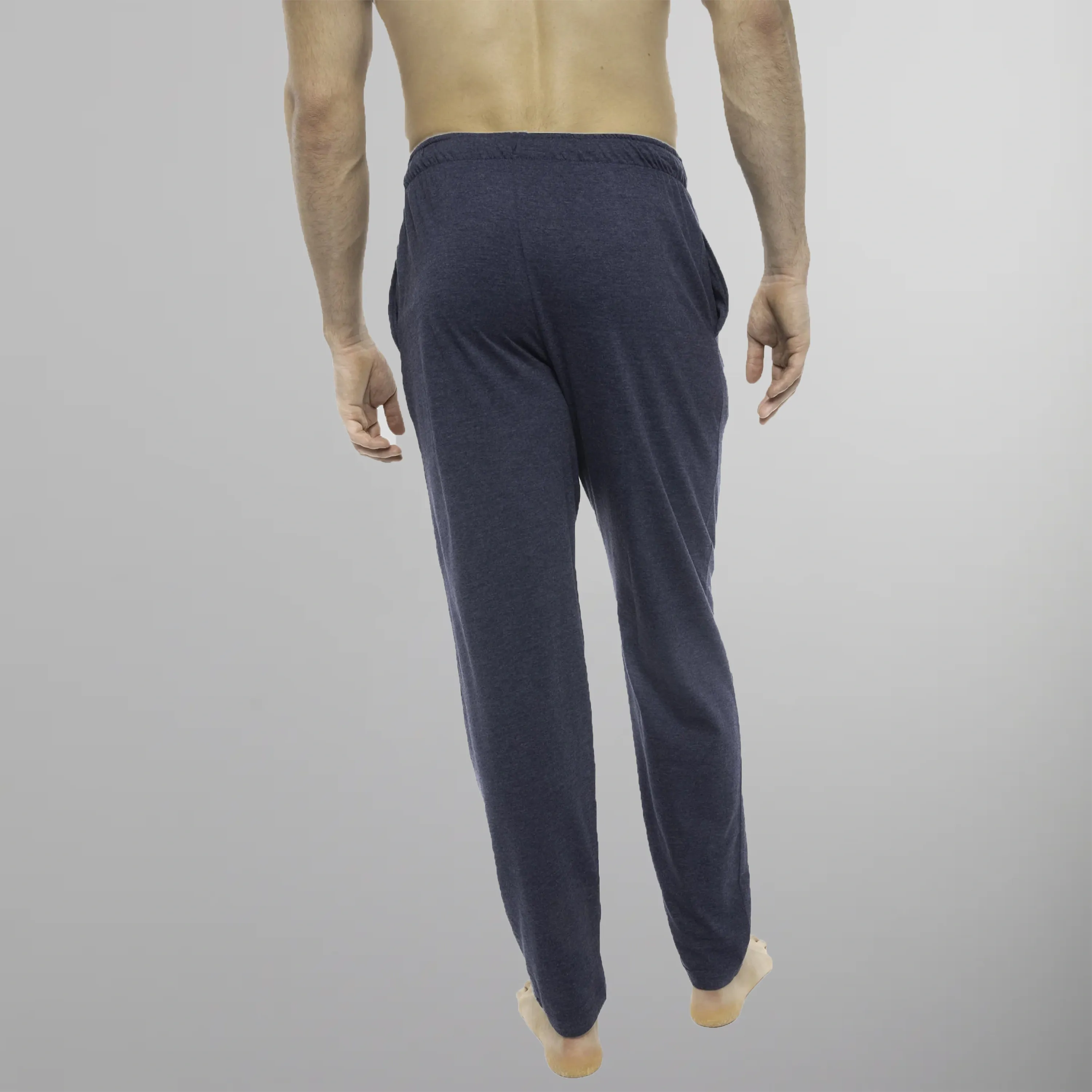 Men's Heather Contrast Elastic Sleep Pants - Blue Turq - FINAL SALE