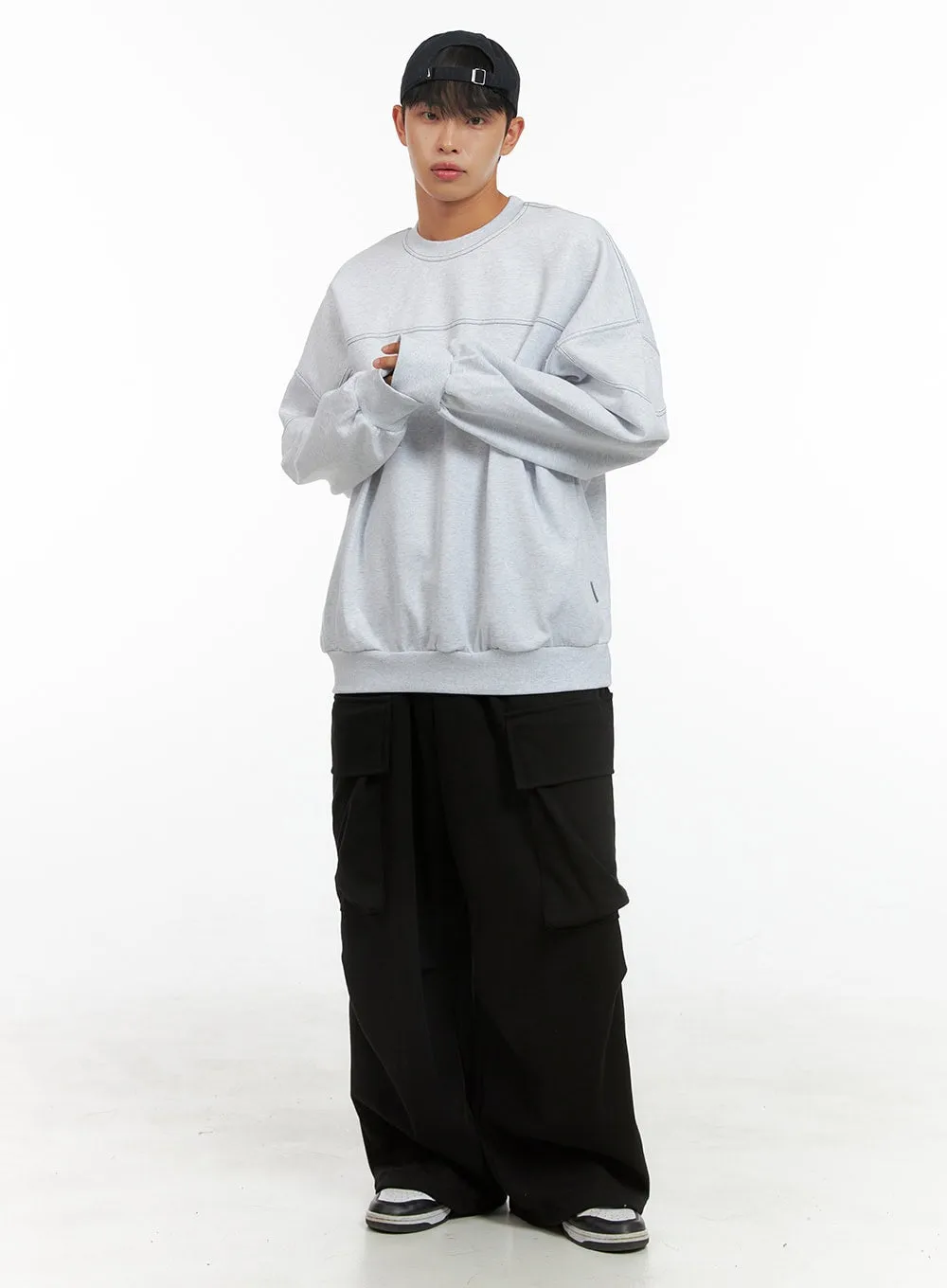 Men's Wide Fit Cargo Pocket Sweatpants IS419