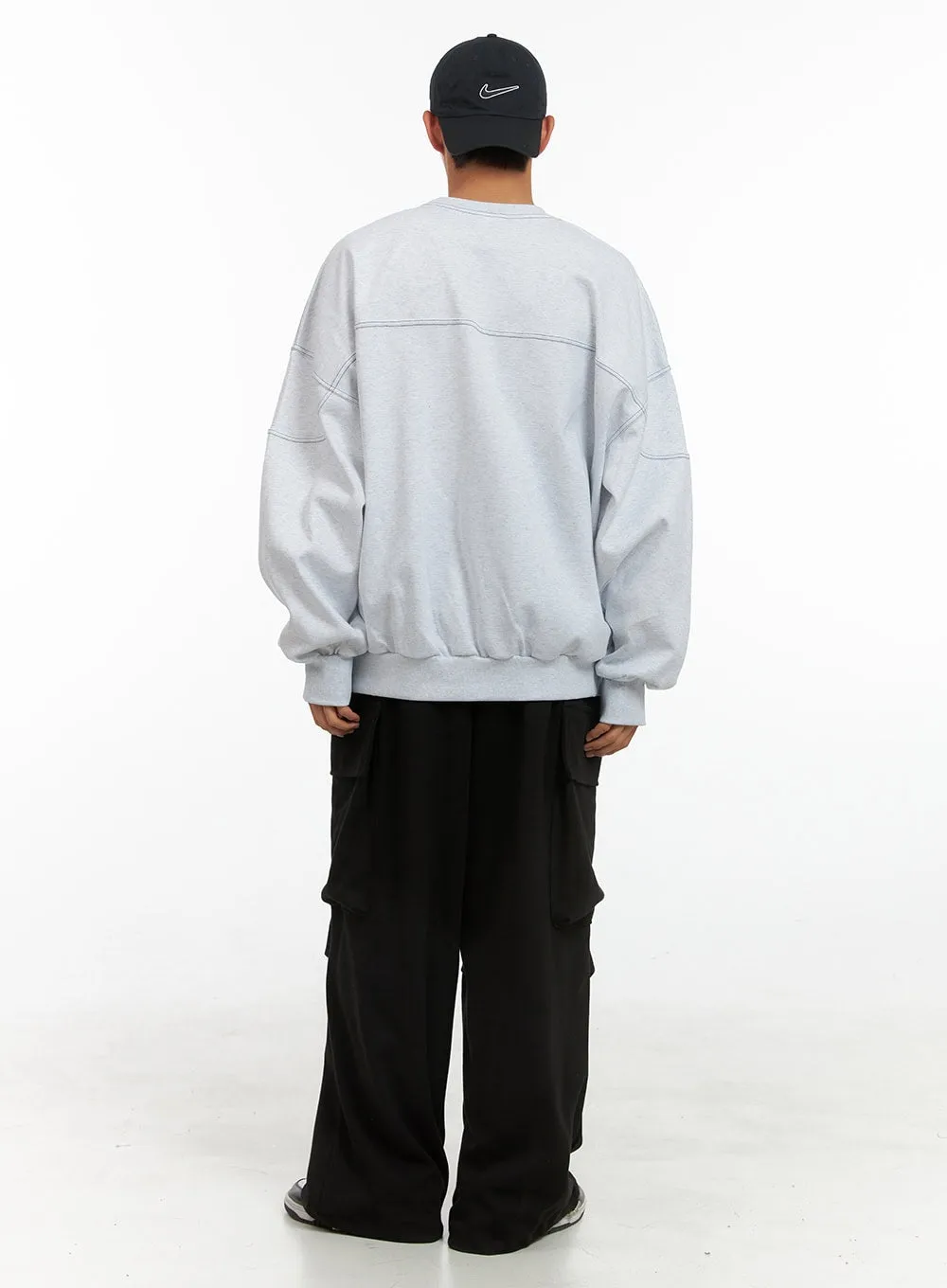 Men's Wide Fit Cargo Pocket Sweatpants IS419