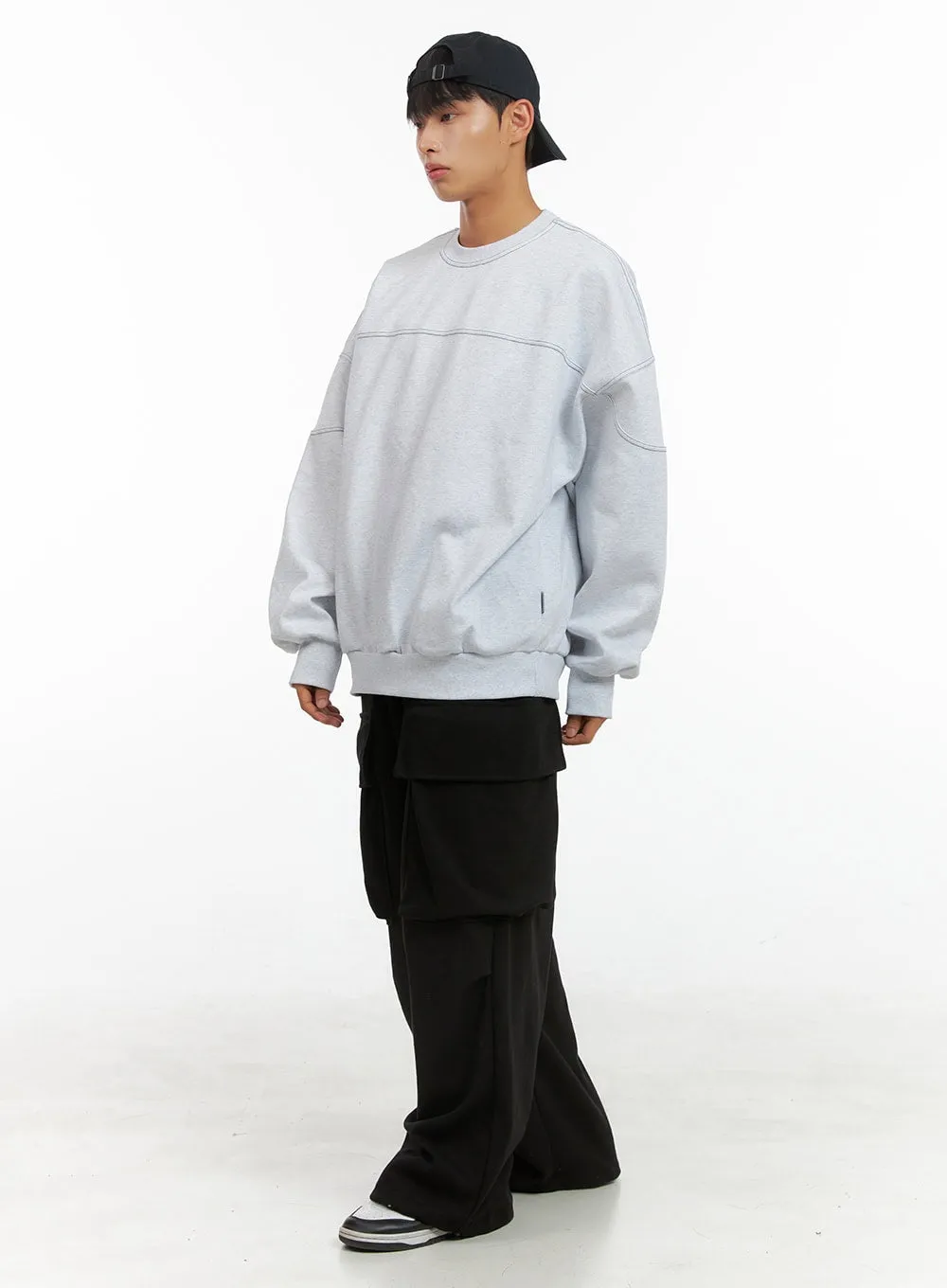 Men's Wide Fit Cargo Pocket Sweatpants IS419