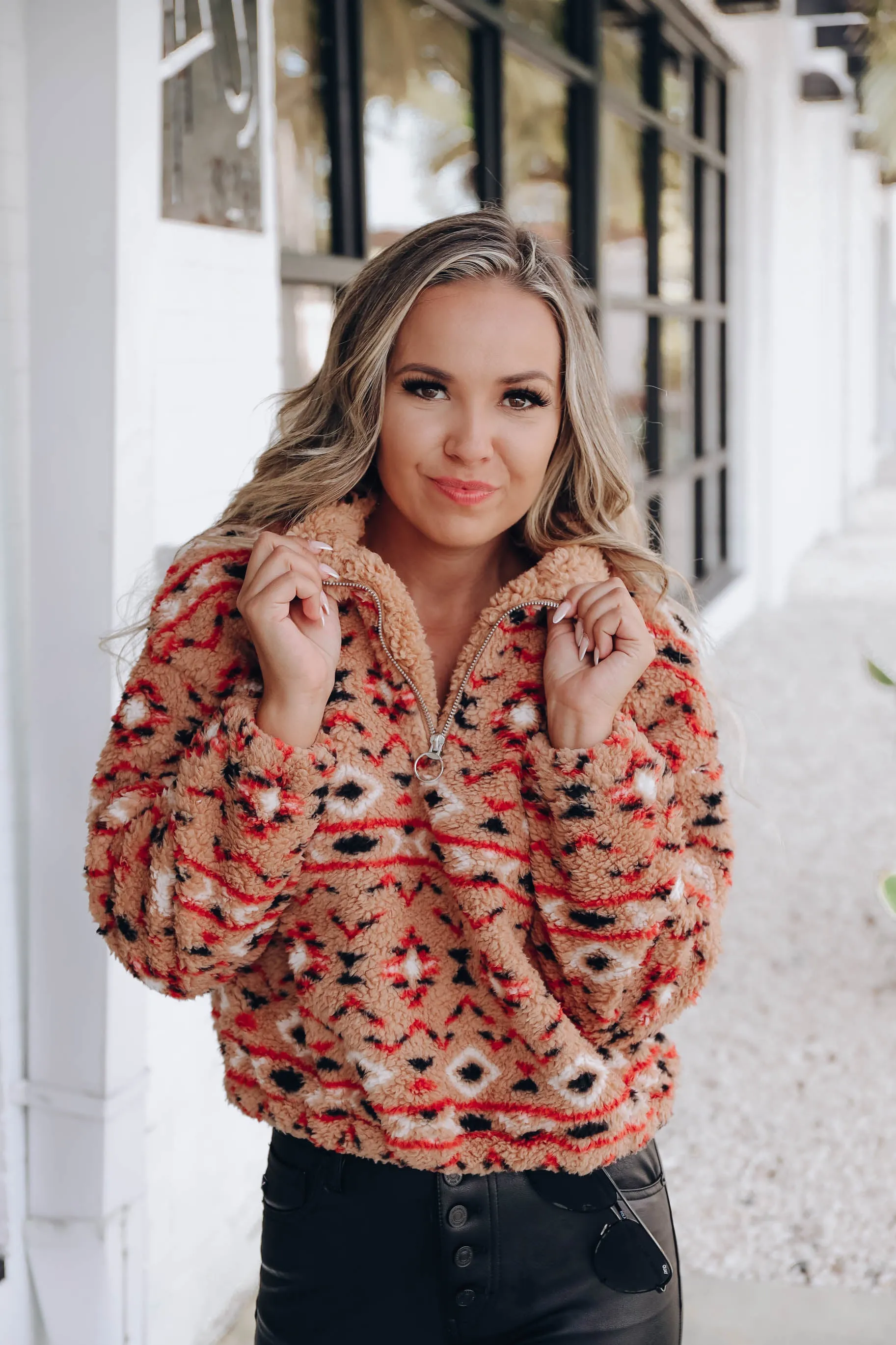 Mesa Verde Aztec Print Pullover