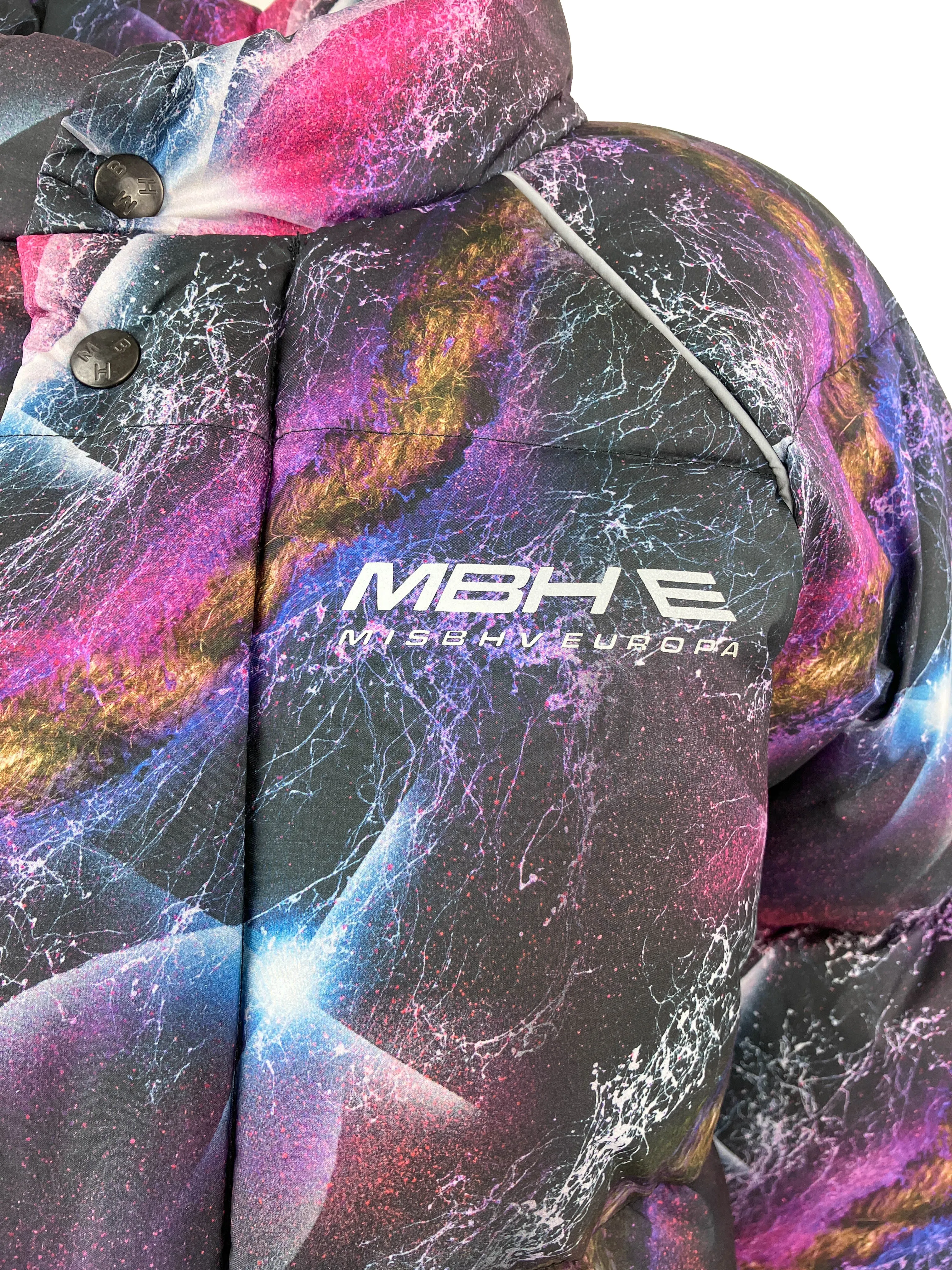 MISBHV Galaxy Puffer Jacket in Multi