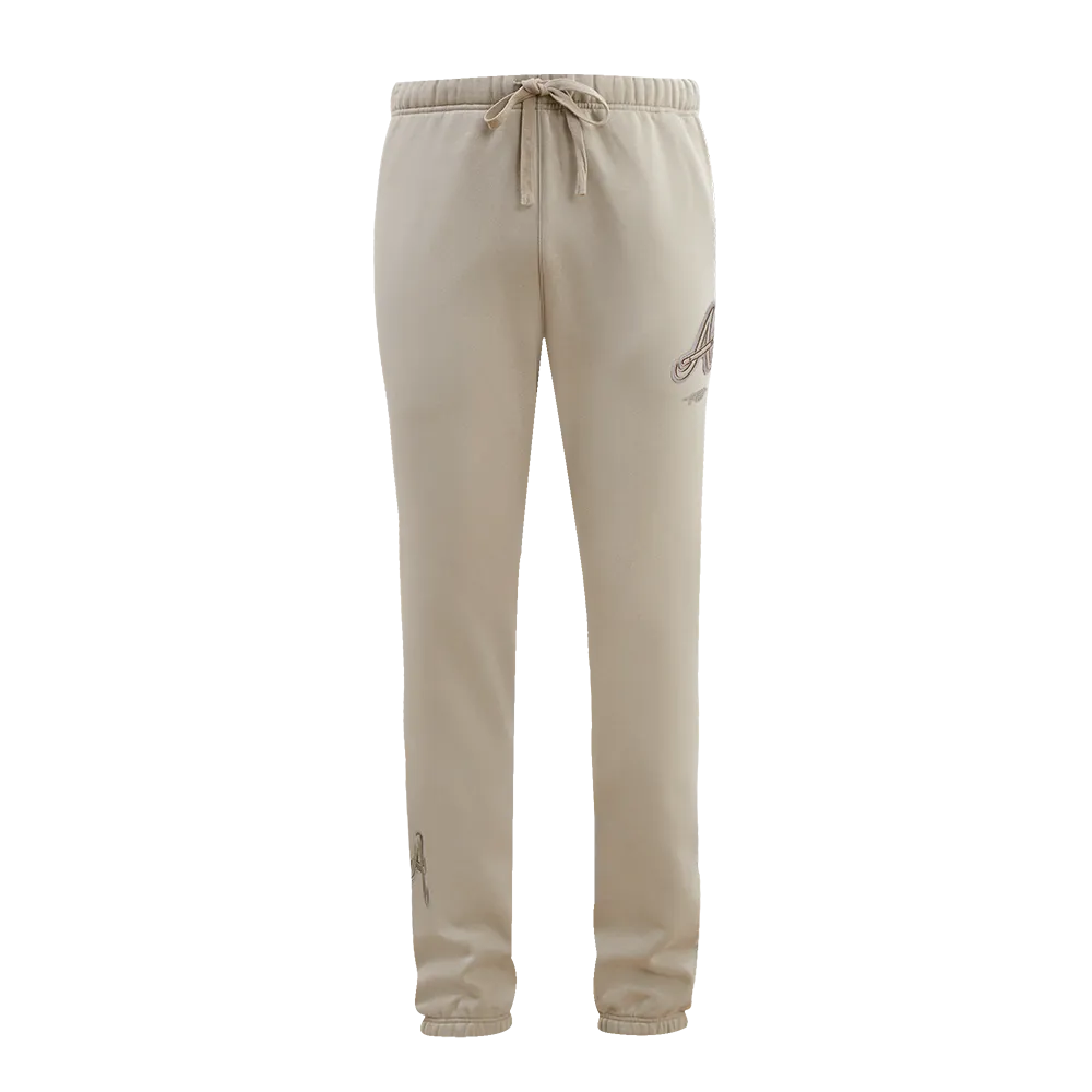 MLB ATLANTA BRAVES NEUTRAL MEN'S SWEATPANT (TAUPE)