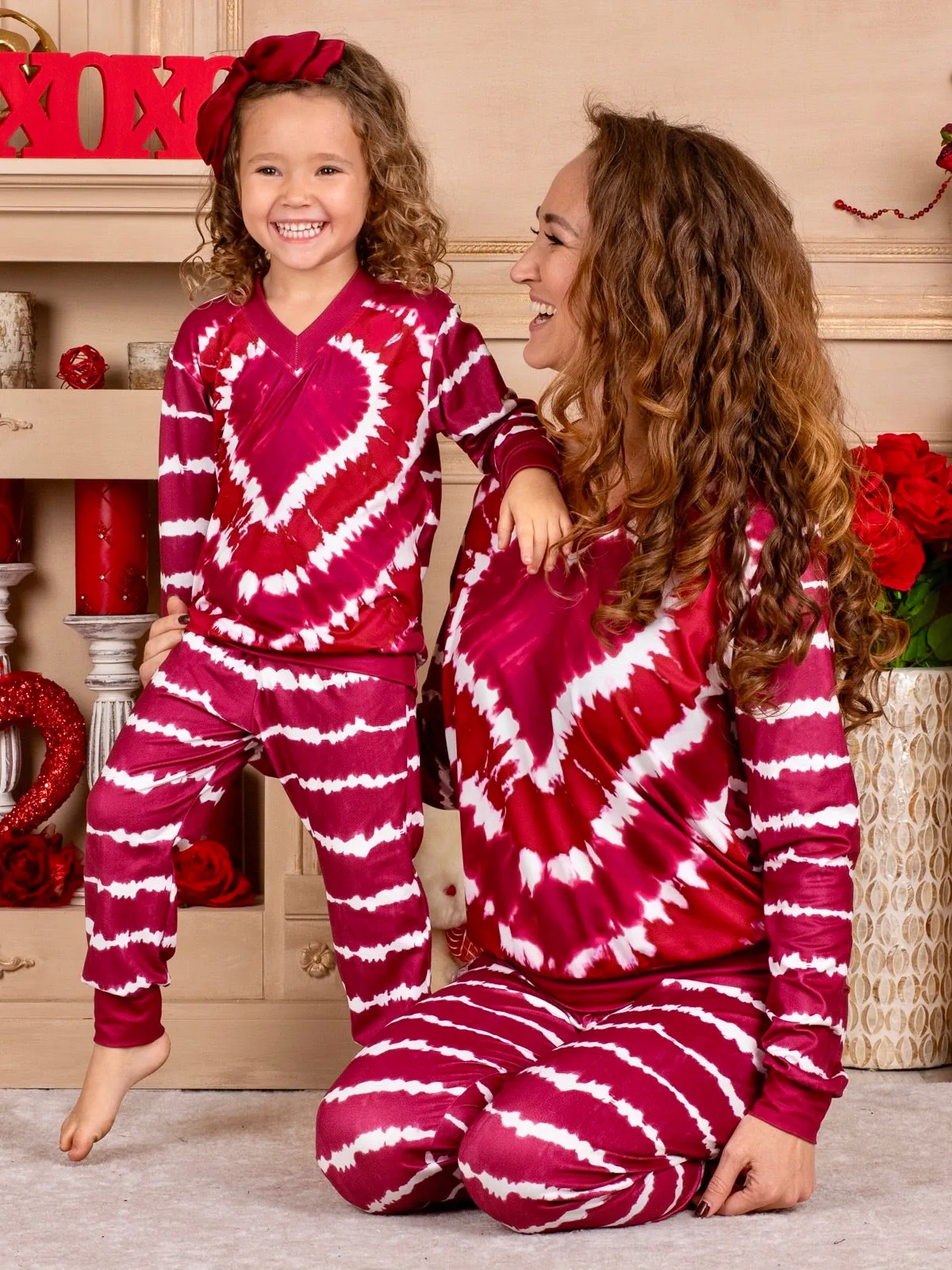 Mommy and Me Tie Dye Love Loungewear Set