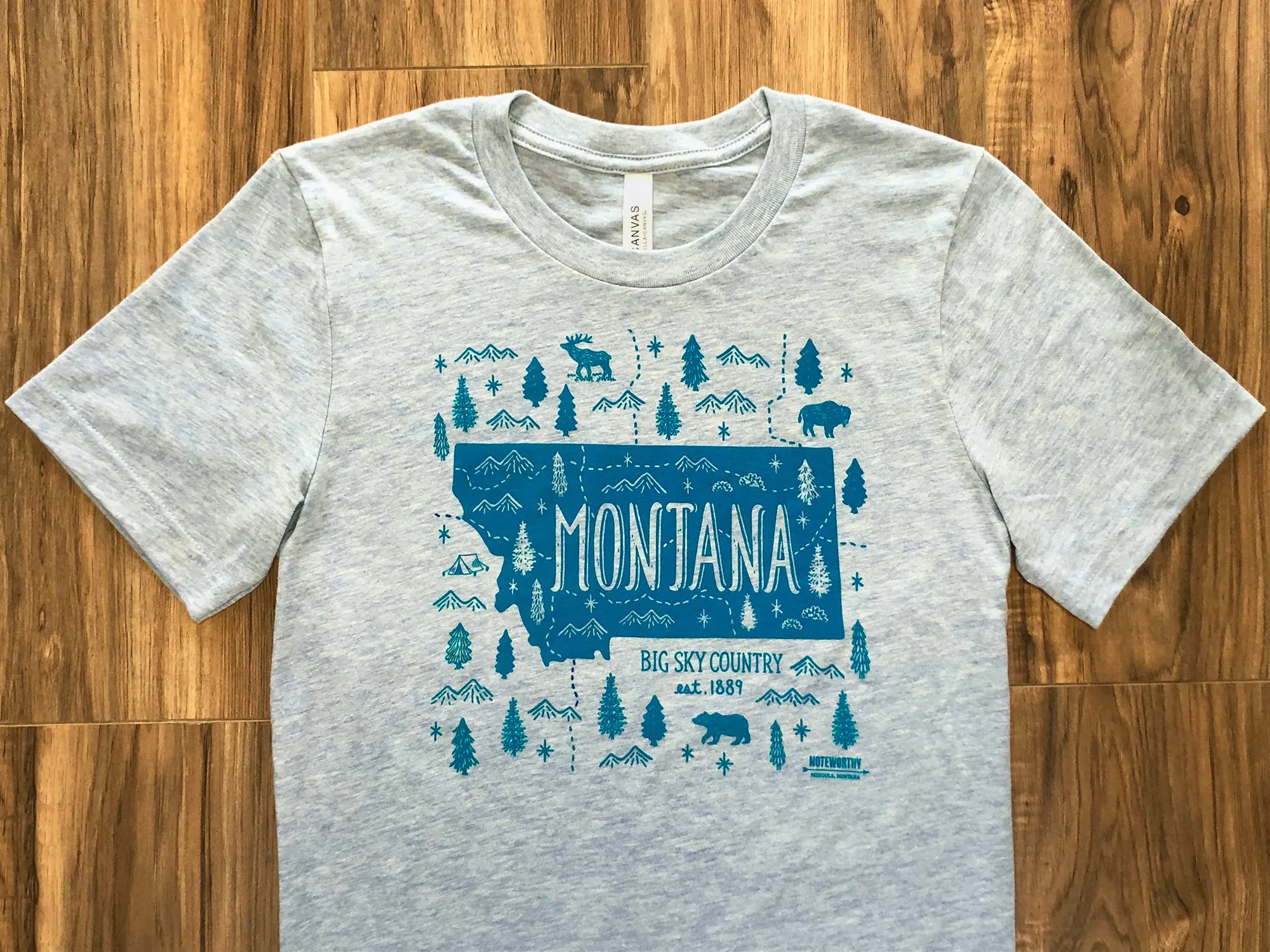 Montana Map T-Shirt