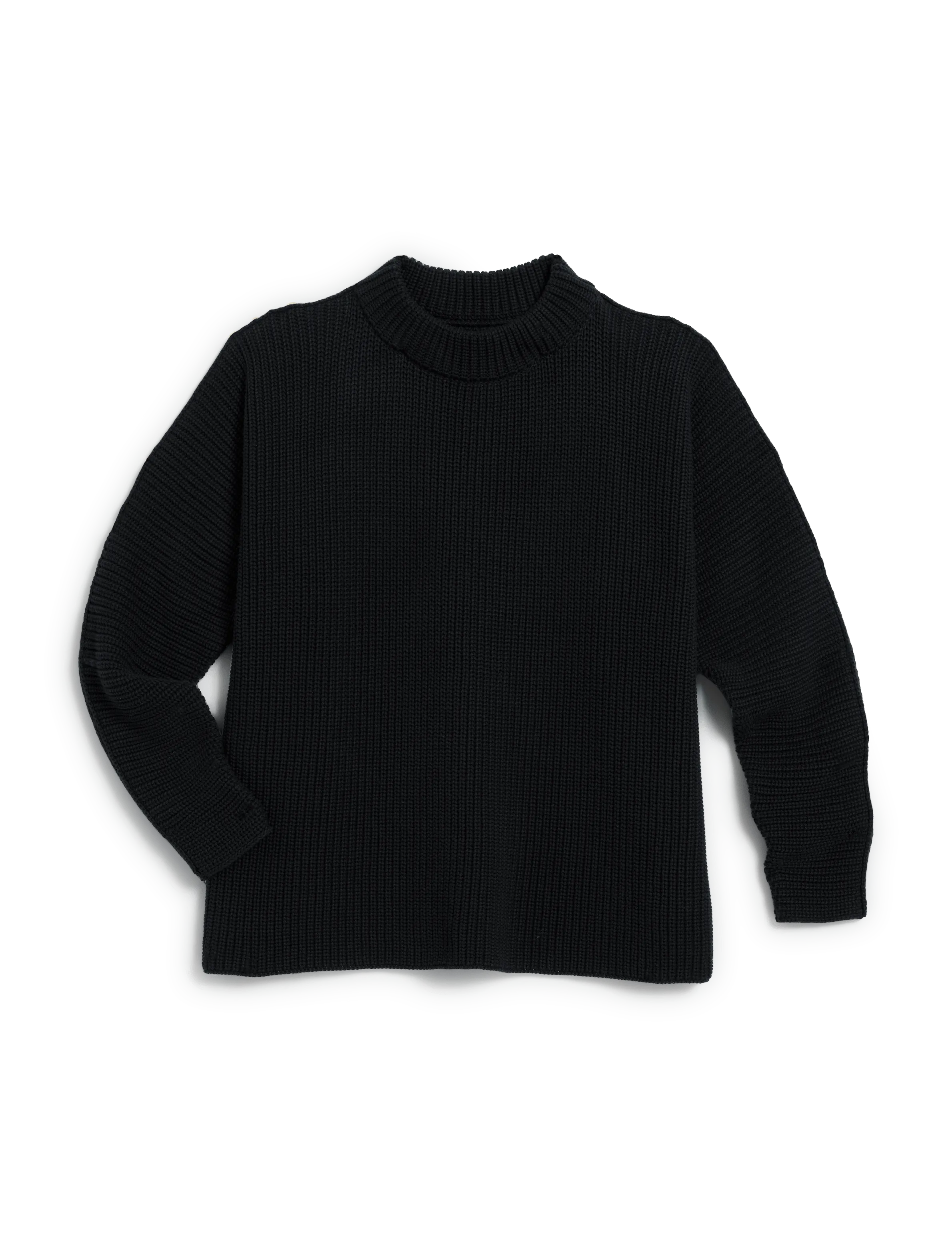 MONTECITO SWEATER Black, Pure Italian Cotton