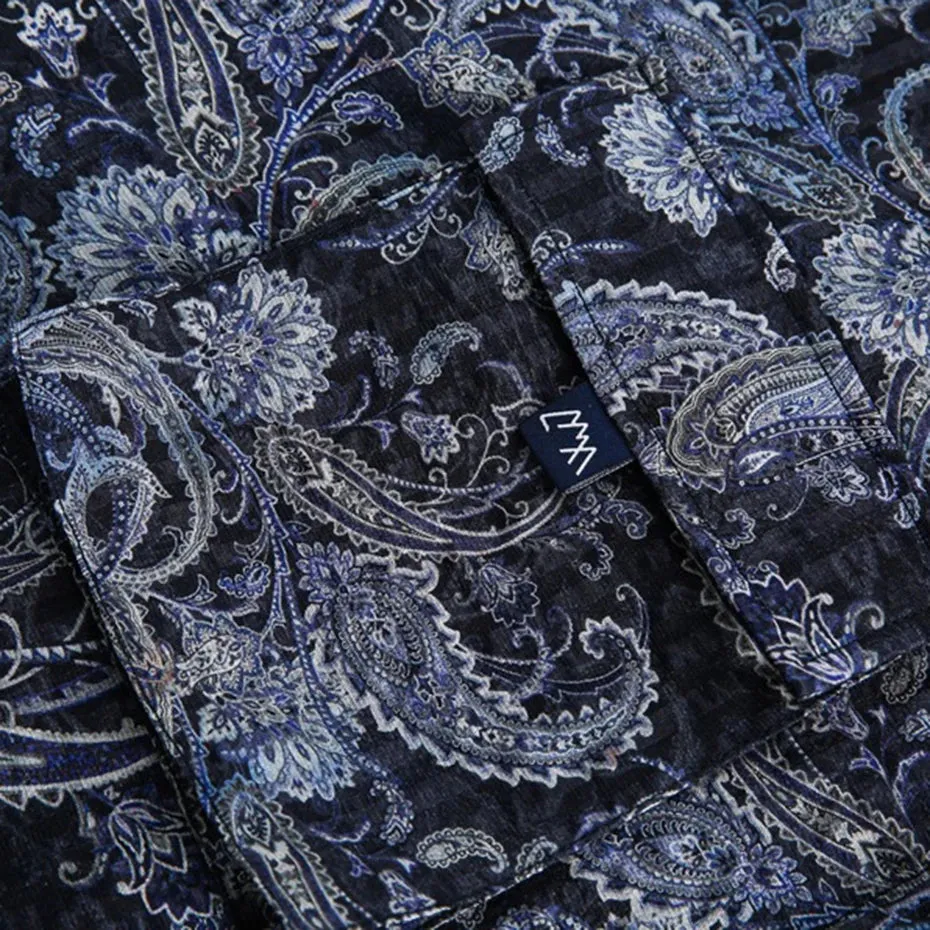 Mystic Blue Paisley Breeze Shirt