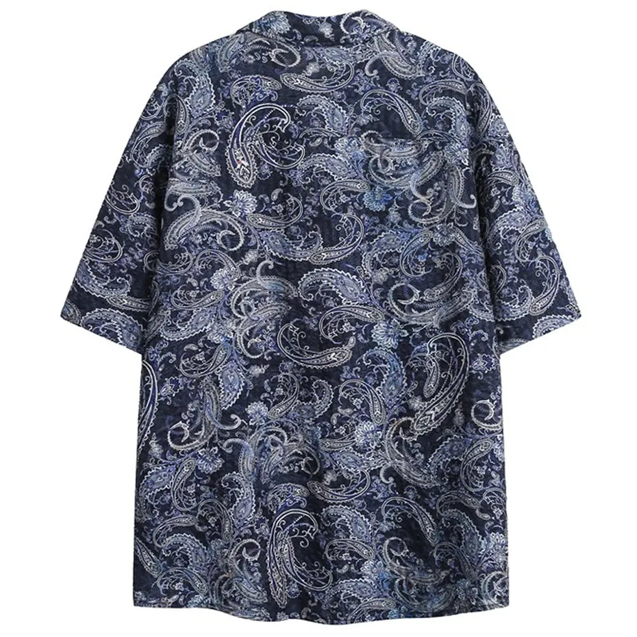 Mystic Blue Paisley Breeze Shirt