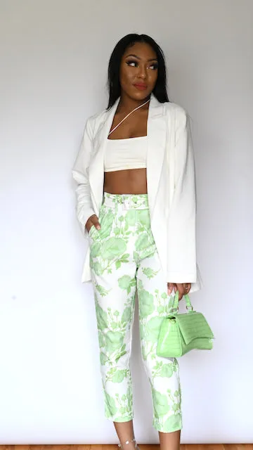 NAISHA TAILORED CIGARETTE PANTS