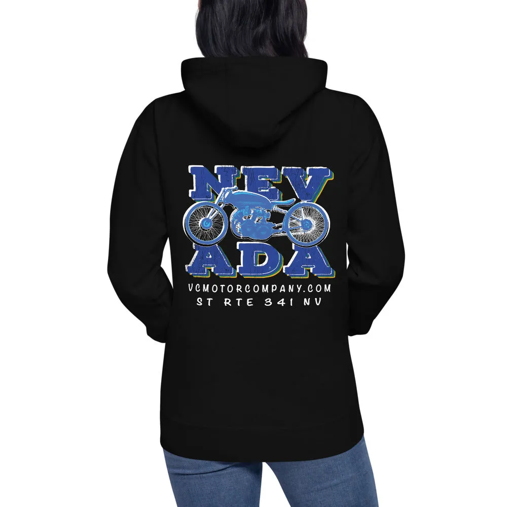 Nevada Blue and Grey Pullover Hoodie