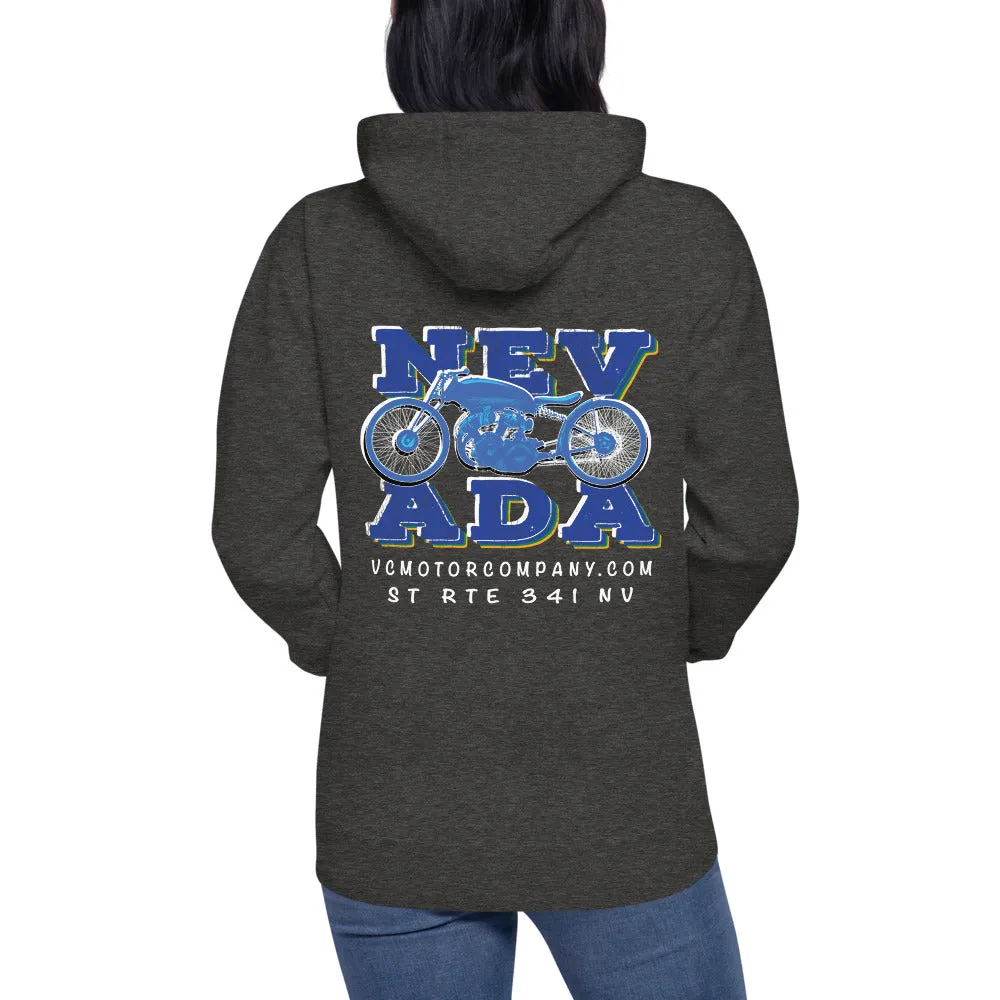 Nevada Blue and Grey Pullover Hoodie