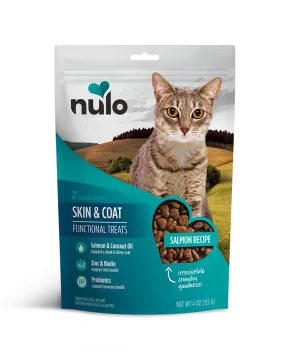 Nulo Skin & Coat Salmon Recipe Functional Cat Treats 4oz