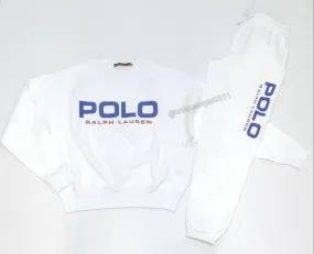 Nwt Polo Ralph Lauren Women's White Polo Sport Sweatsuit