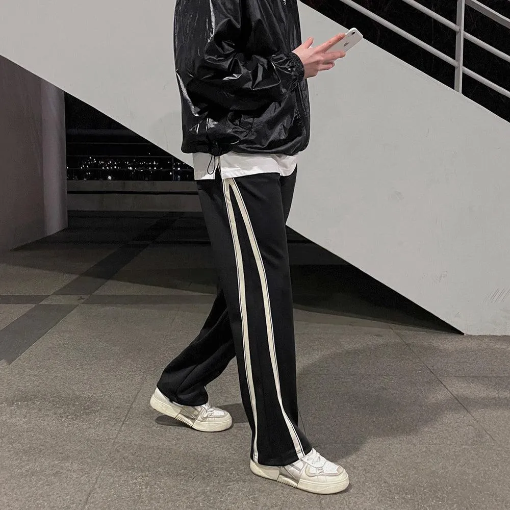 OH Drawcord Striped Contrast Sweatpants