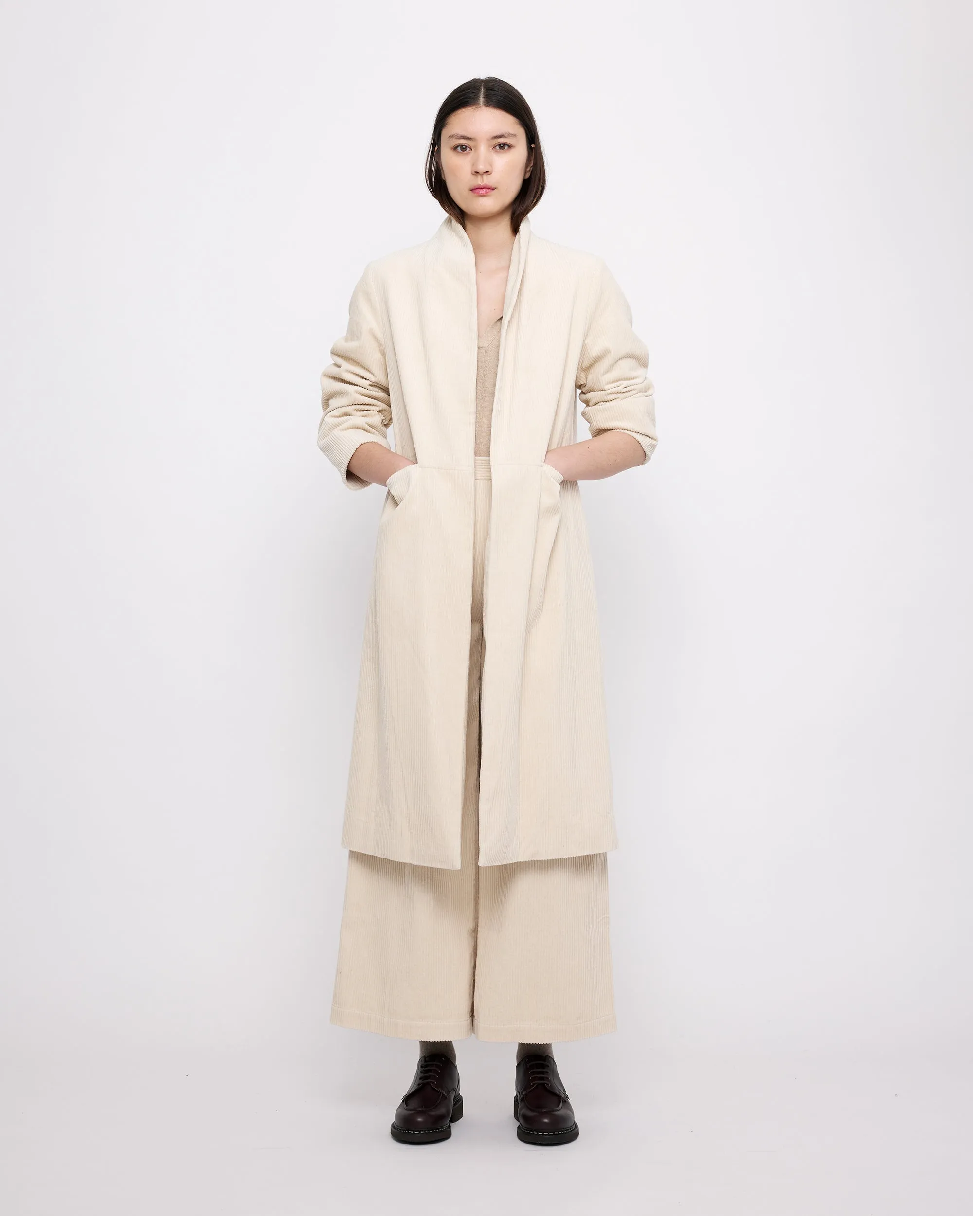 Open Fall Coat - Corduroy Edition - FW24 - Pearl