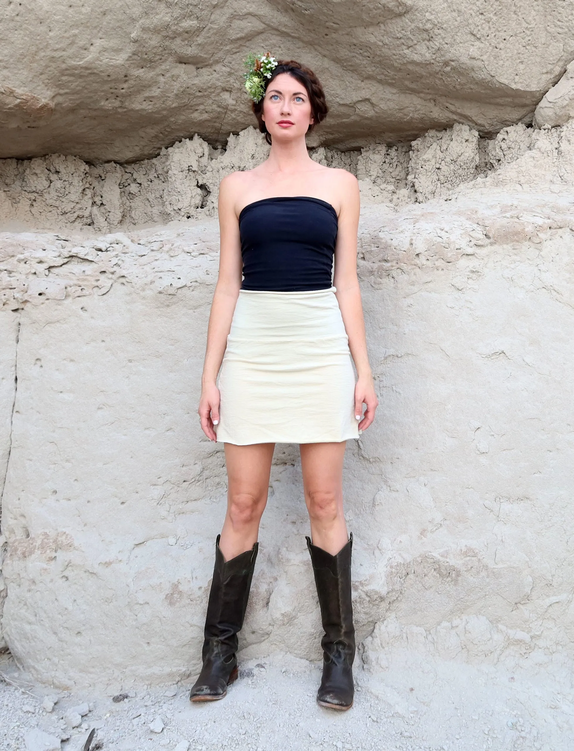 ORGANIC WOOL Simplicity Mini Skirt