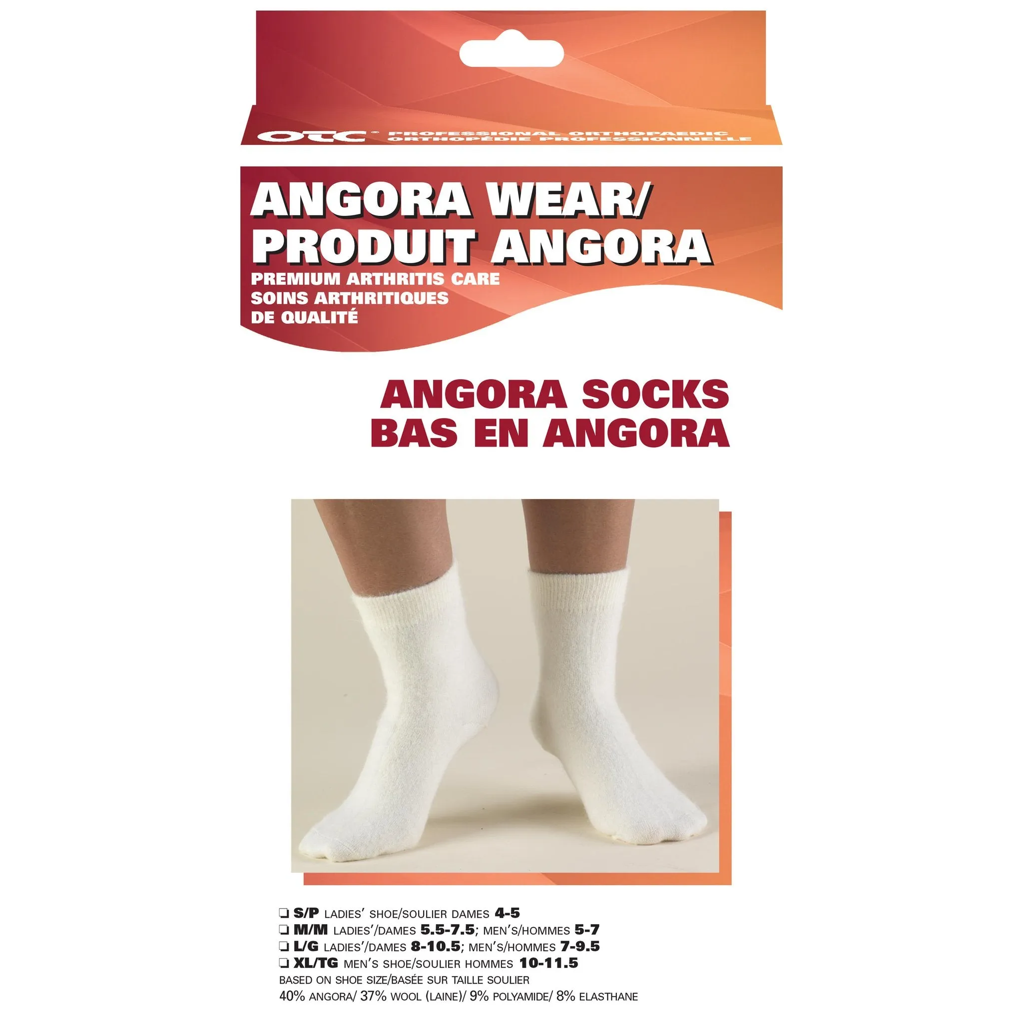 OTC ANGORA SOCKS WH L - 79600