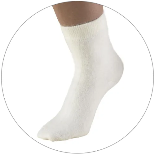 OTC ANGORA SOCKS WH L - 79600