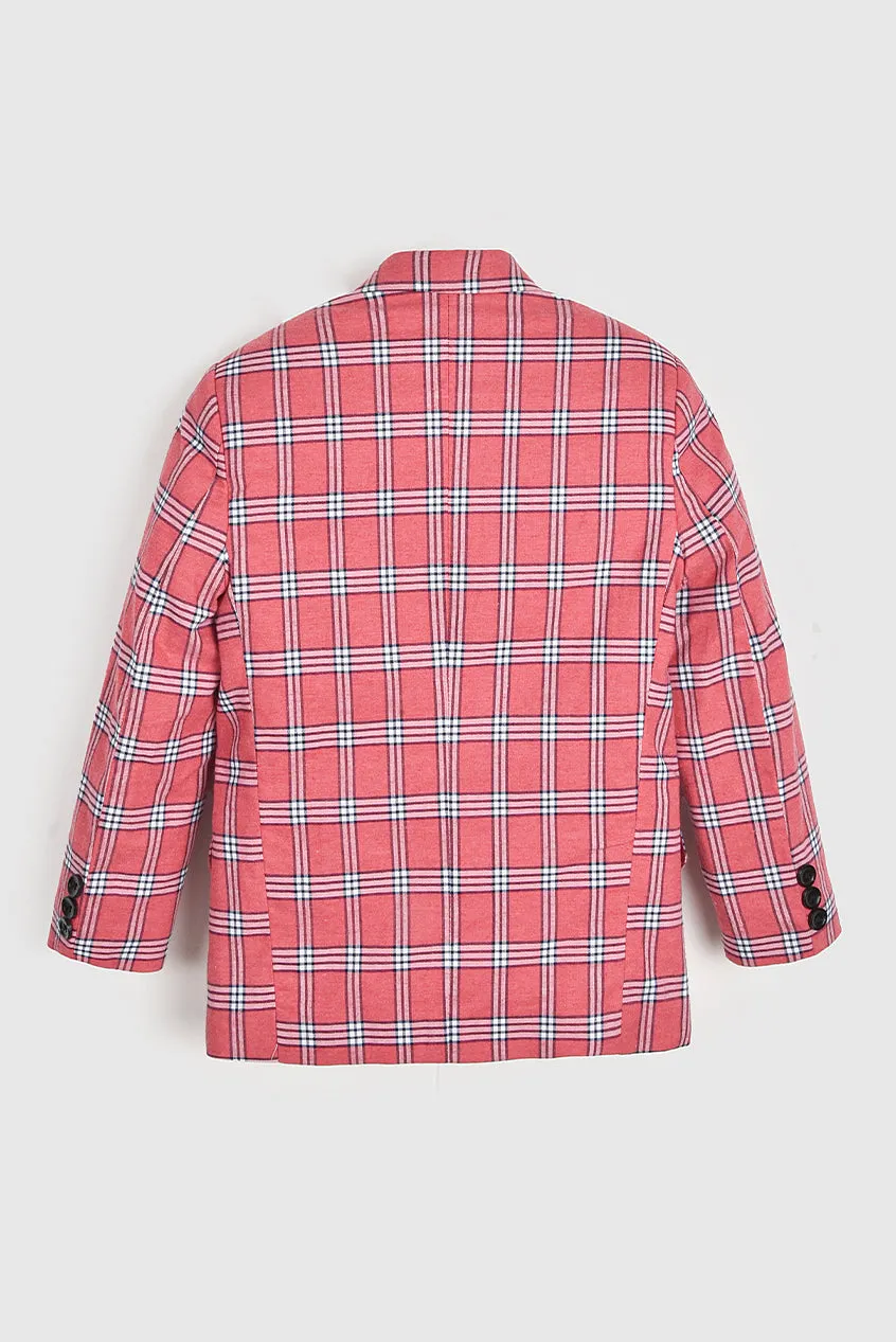 Pink Checkered Coat