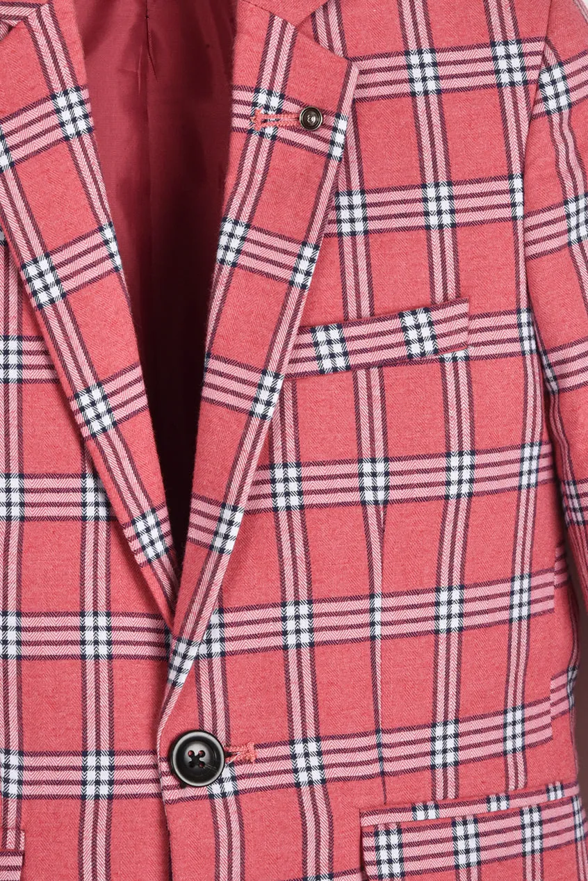 Pink Checkered Coat