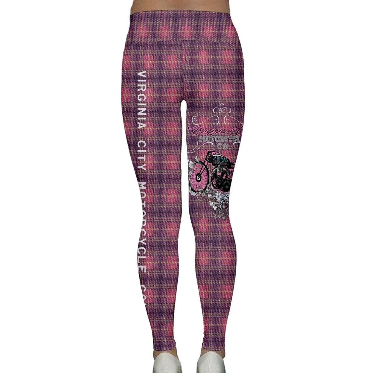 Plaid Girl Classic Bike - Ladies Yoga Leggings