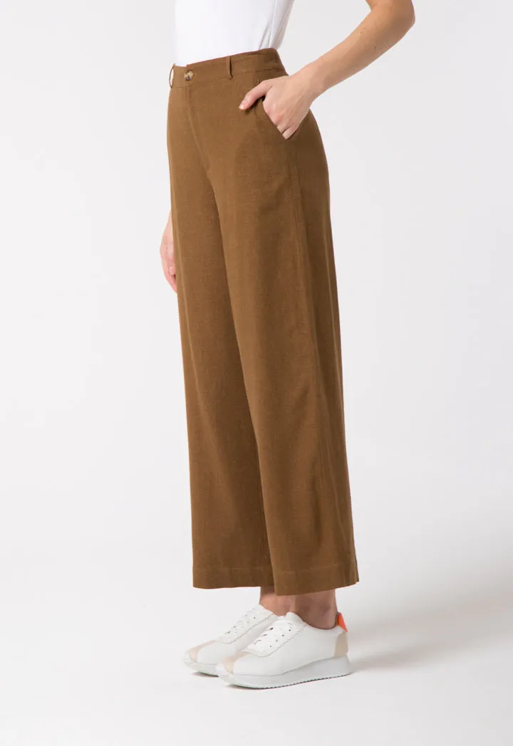 Plain Linen Culottes