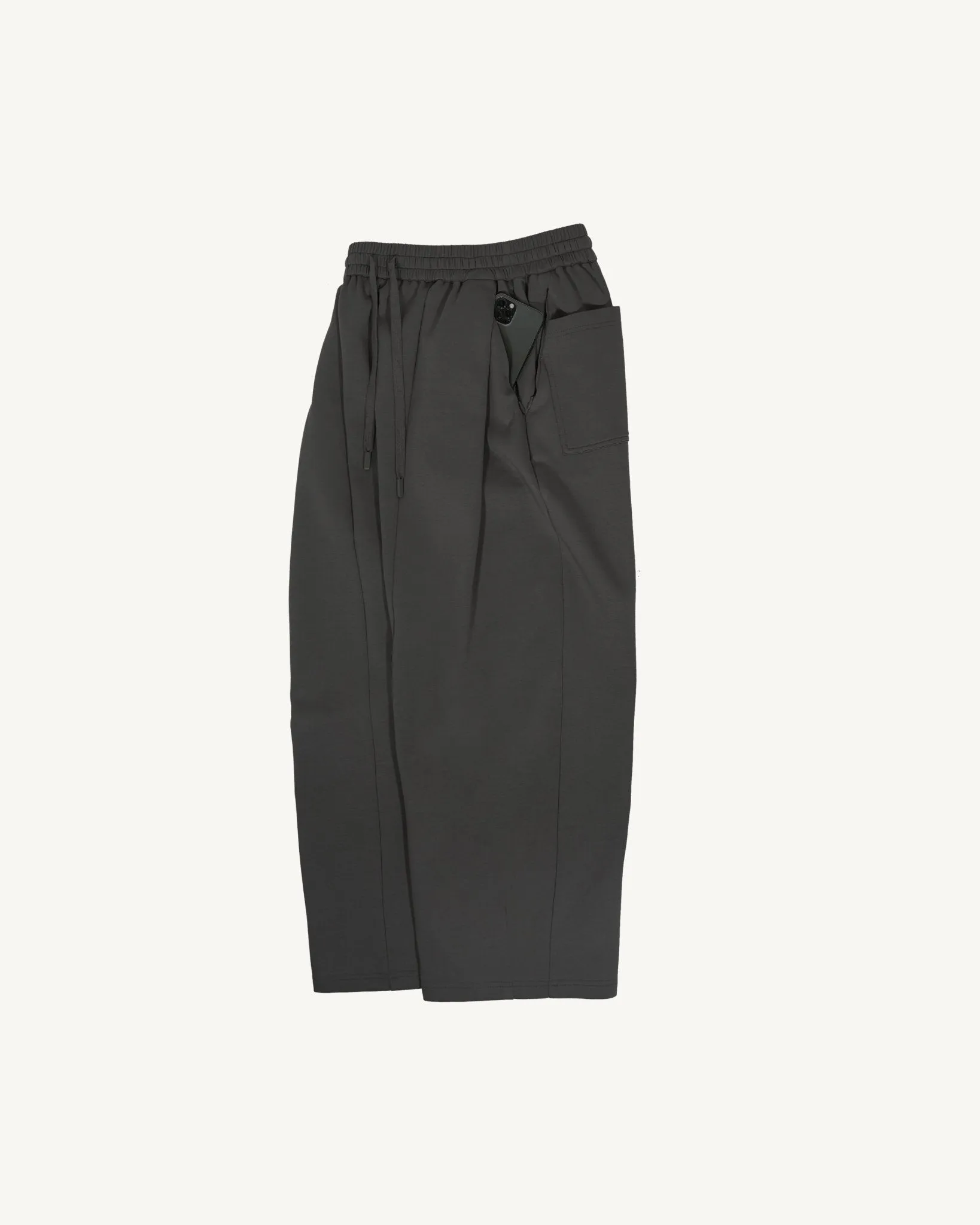 Pleated Sweatpants - Graphite