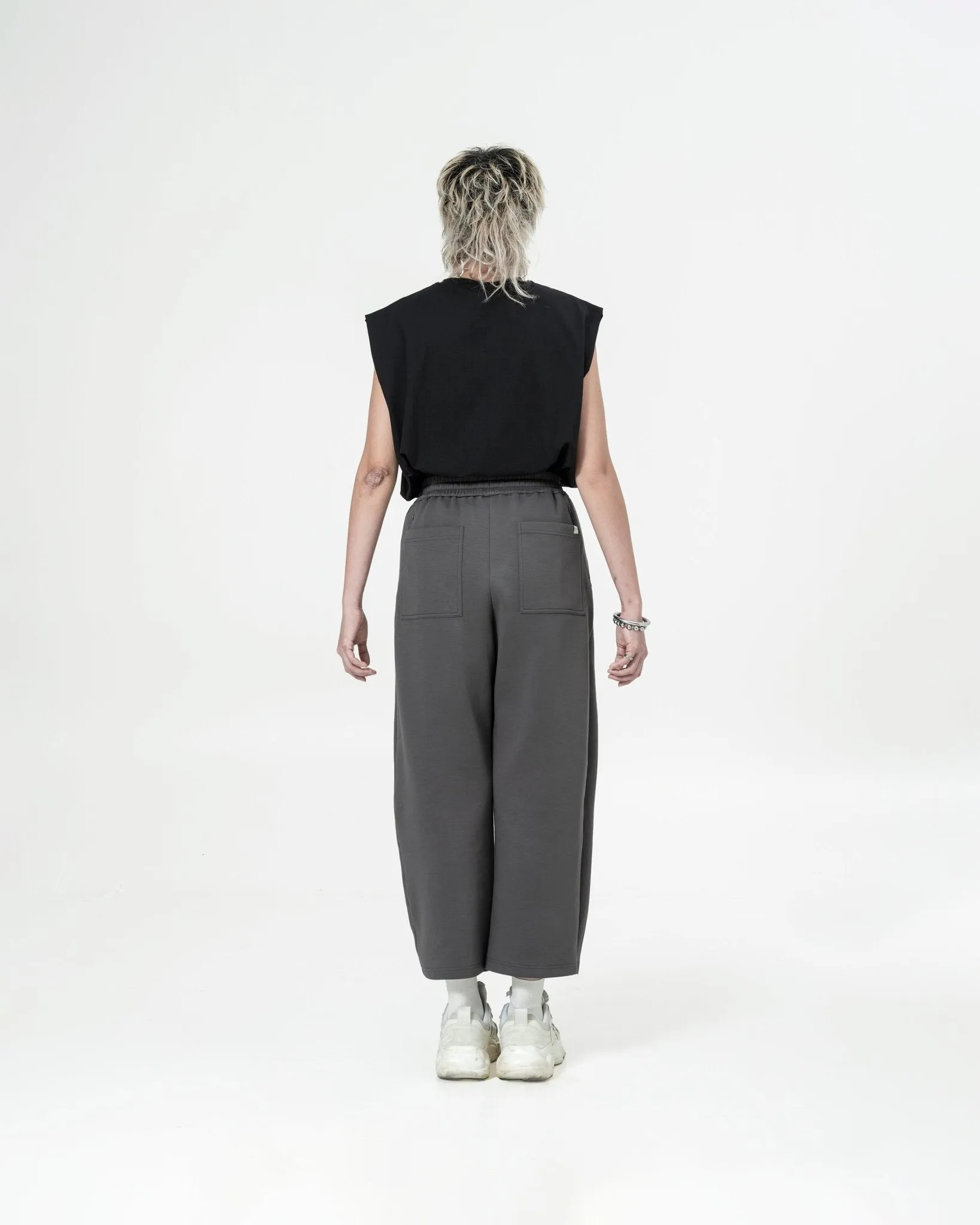 Pleated Sweatpants - Graphite