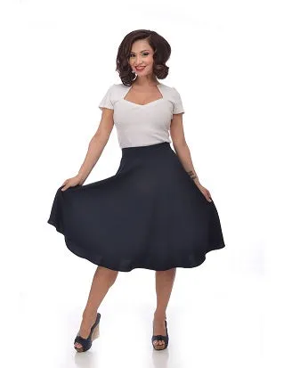 Pocket High Waist Thrills Skirt in Navy